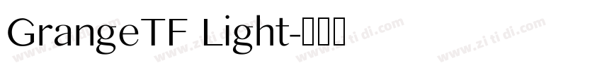 GrangeTF Light字体转换